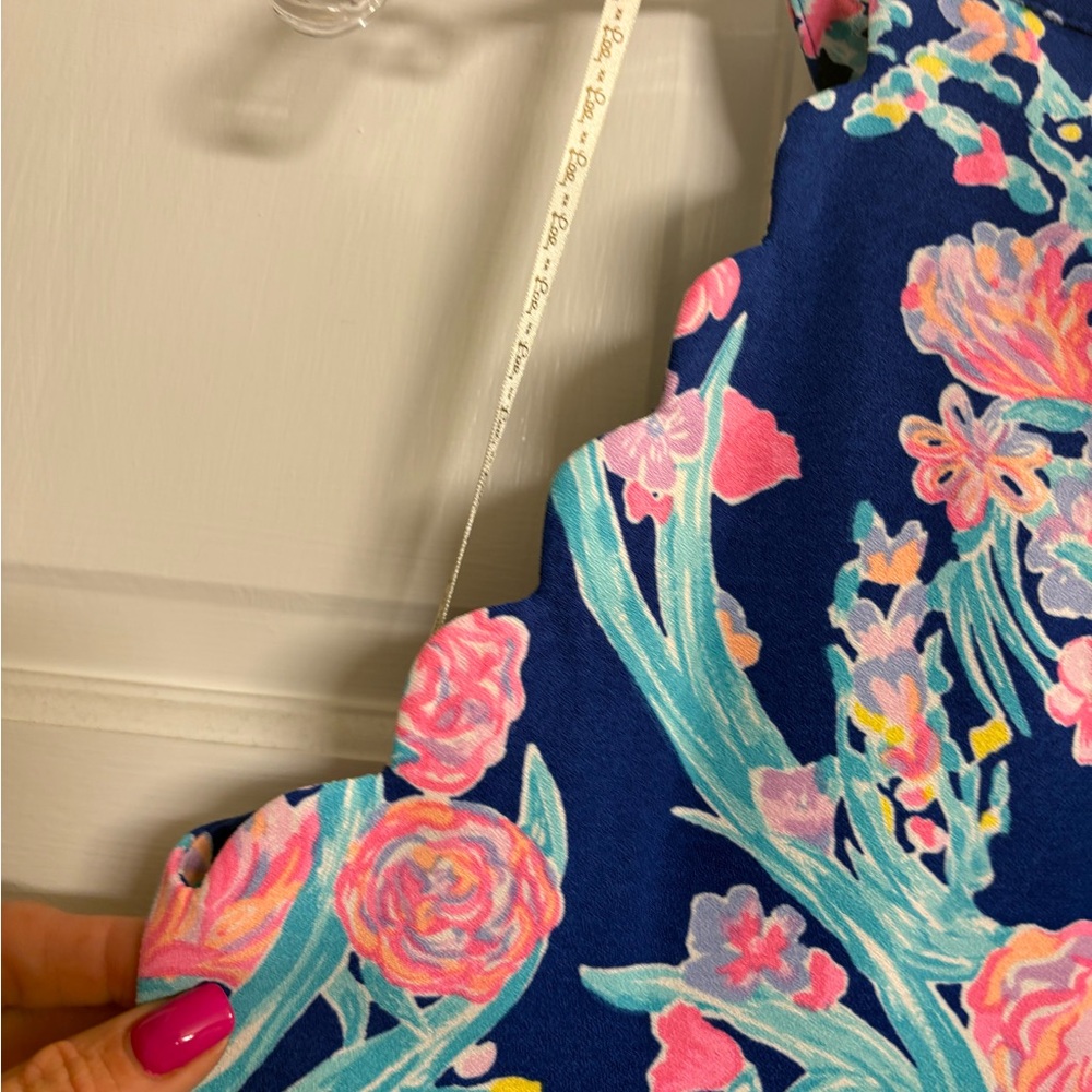 Lily Pulitzer Floral Dress in Blue‎ and Pink S - Picture 7 of 12